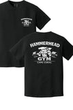 Short-Sleeve Unisex T-Shirt w/ Printed Hammerhead Gym design