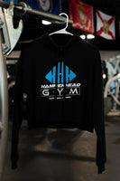 Cropped Womens Hoodie w/ printed Hammerhead Logo