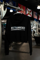 Cropped Womens Hoodie w/ printed Hammerhead Logo