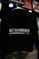 Cropped Womens Hoodie w/ printed Hammerhead Logo