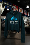 Cropped Womens Hoodie w/ printed Hammerhead Logo