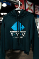 Cropped Womens Hoodie w/ printed Hammerhead Logo