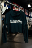 Cropped Womens Hoodie w/ printed Hammerhead Logo