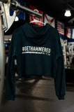 Cropped Womens Hoodie w/ printed Hammerhead Logo