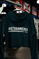 Cropped Womens Hoodie w/ printed Hammerhead Logo