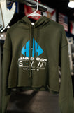 Cropped Womens Hoodie w/ printed Hammerhead Logo