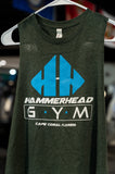 Womens Cropped Racerback Tank w/ Hammerhead Logo