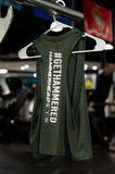 Womens Cropped Racerback Tank w/ Hammerhead Logo