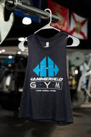 Womens Cropped Racerback Tank w/ Hammerhead Logo