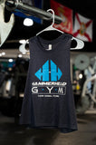 Womens Cropped Racerback Tank w/ Hammerhead Logo