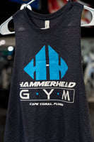 Womens Cropped Racerback Tank w/ Hammerhead Logo
