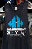 Womens Cropped Racerback Tank w/ Hammerhead Logo