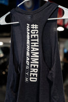 Womens Cropped Racerback Tank w/ Hammerhead Logo