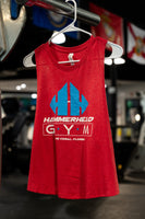 Womens Cropped Racerback Tank w/ Hammerhead Logo