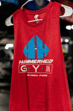 Womens Cropped Racerback Tank w/ Hammerhead Logo