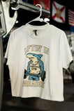 Womens Cropped Shark Lifting in Paradise T-Shirt