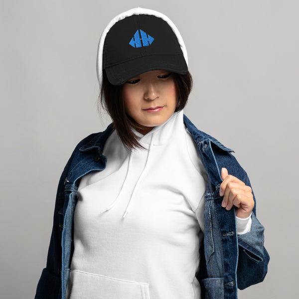 Distressed Dad Hat with embroidered HH logo